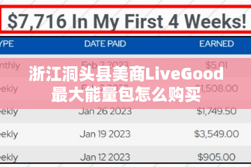 浙江洞头县美商LiveGood最大能量包怎么购买