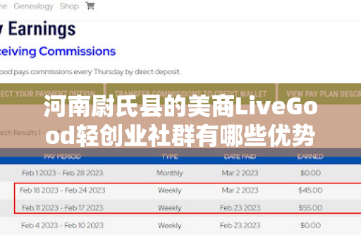 河南尉氏县的美商LiveGood轻创业社群有哪些优势