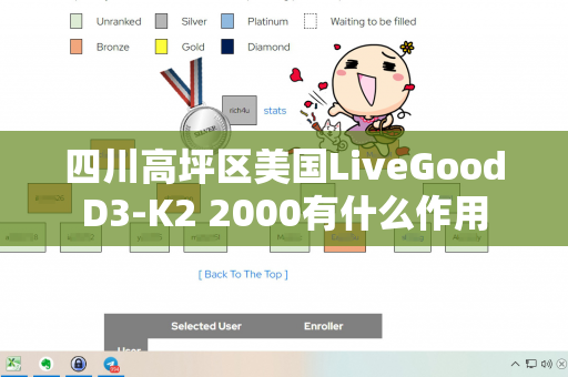 四川高坪区美国LiveGoodD3-K2 2000有什么作用