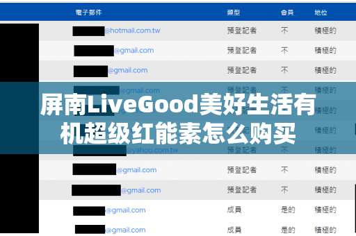 屏南LiveGood美好生活有机超级红能素怎么购买